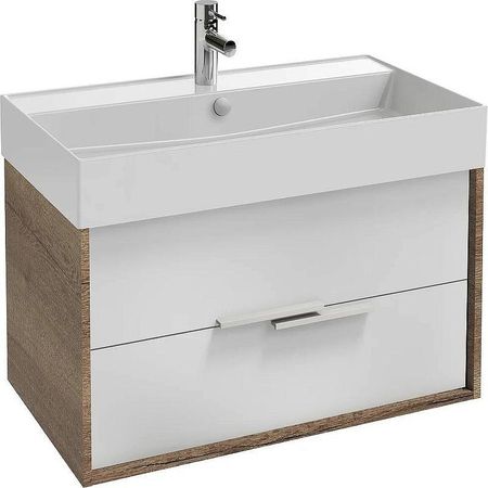 Тумба под раковину Jacob Delafon Vivienne 60 EB1666-E75-J5 подвесная цвет Белый глянцевый Дуб давос натуральный 30704₽