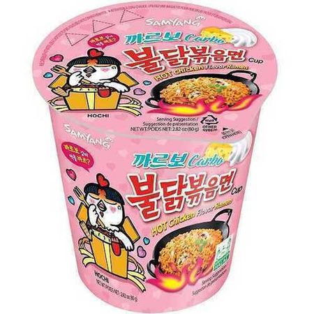 Лапша Samyang Hot Chicken Ramen Carbonara, со вкусом курицы карбонара, 80 г