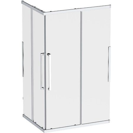 Душевой уголок AMPM Func 120x90 W84G-403-12090-MТ профиль Хром матовый стекло прозрачное 70090₽