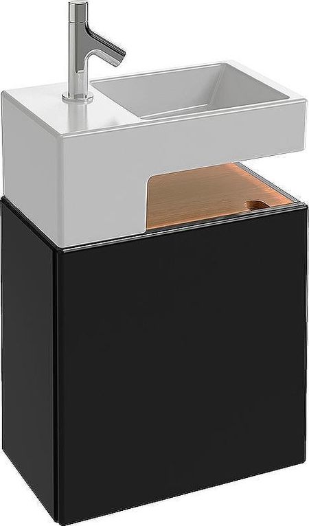 Тумба под раковину Jacob Delafon Terrace 50 EB1178-274 подвесная цвет Черный 99798₽