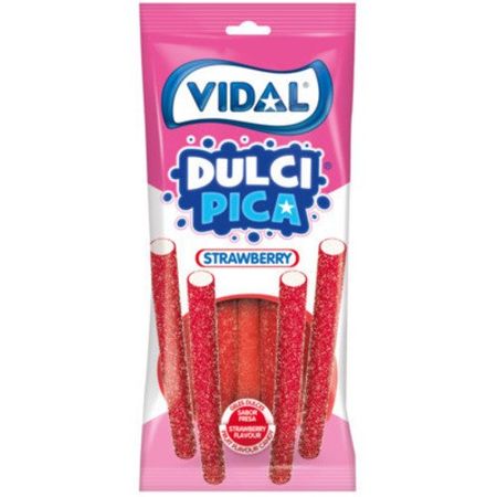 Жевательный мармелад Vidal Dulci Pica Sour Strawberry, 90 г