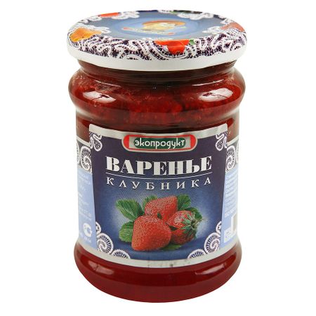 Варенье Экопродукт Клубника  325 г