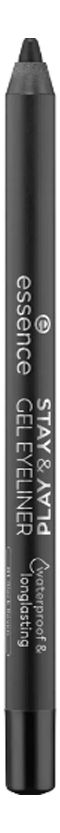 Водостойкий гелевый карандаш для глаз Stay &amp; Play Gel Eyeliner 1,3г: 01 Black Raven