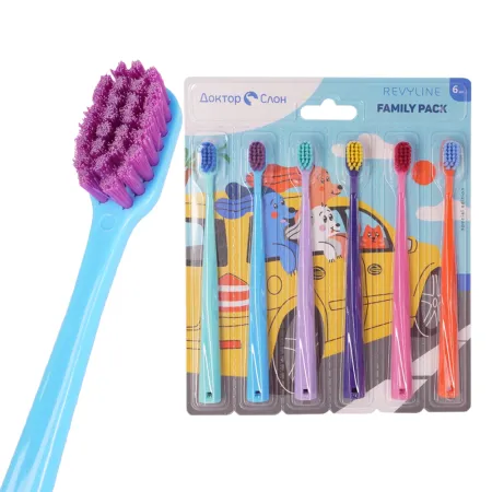 Набор зубных щеток Revyline Revyline SM 5000 Family Edition 6 шт 980₽