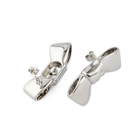 Aloud Серебристые серьги-банты 1800₽