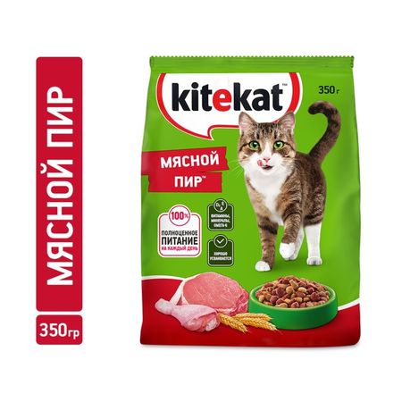 Сухой корм KiteKat «Мясной пир» для кошек
