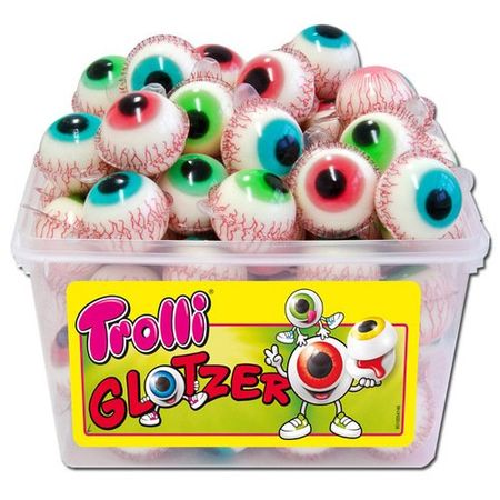 Мармелад жевательный Trolli Глаза с супер-кислой жидкой клубничной начинкой, 18,8 гр, в ассортименте