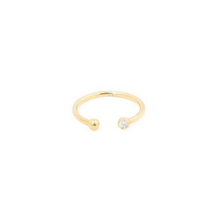 AURA.916 Позолоченное кольцо из серебра «Гармония мира»