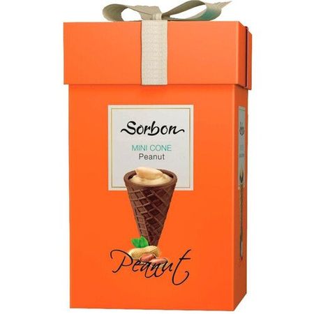 Мини-рожок хрустящий Sorbon Арахис и воздушные зерна, 200 гр