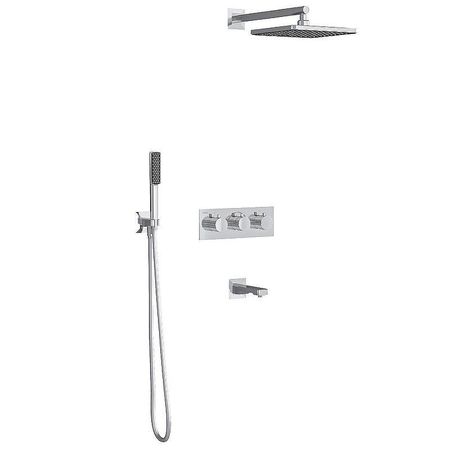 Душевая система Teska Lande T4000C с термостатом Хром