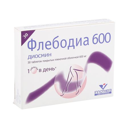 Флебодиа 600 таб.п о плен. 600мг №30