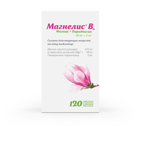 Магнелис B6 таб.п о №120