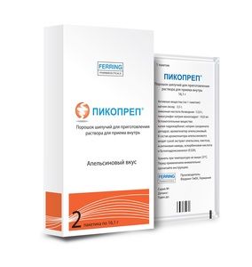 Пикопреп Порошок шипучий для приготовления раствора для приема внутрь вкус апельсиновый 16,1 г 2 шт