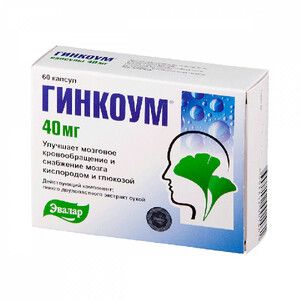 Эвалар Гинкоум Капсулы 40 мг 90 шт