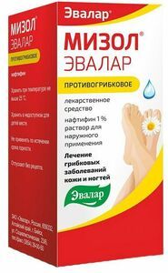Лекарственное средство Эвалар Мизол Раствор для наружного применения 1 % 20 мл
