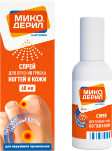 Лекарственное средство Микодерил Спрей 10 мг/мл 40 мл 1 шт