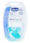 Chicco Physio Soft Пустышка анатомическая силиконовая для новорожденных 0-6 месяцев голубая