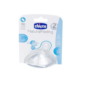 Chicco Natural Feeling Соска средний поток 2 шт