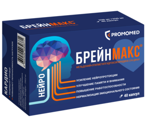 Брейнмакс Капсулы 250 мг + 250 мг 40 шт