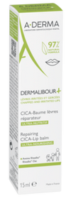 A-Derma Dermalibour+ Бальзам для губ восстанавливающий 15 мл