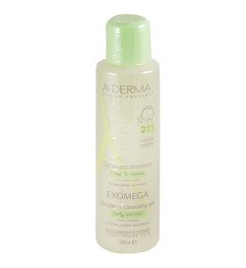 A-Derma Exomega Control Очищающий Гель 2-в-1 для тела и волос 500 мл