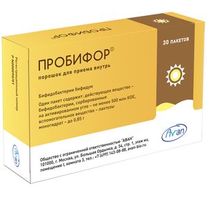 Пробифор Порошок для приема внутрь 500 млн.КОЕ/пакет 30 шт