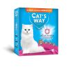 Cats way Box White Cat Litter With Babypowder наполнитель комкующийся для кошачьего туалета с ароматом детской присыпки