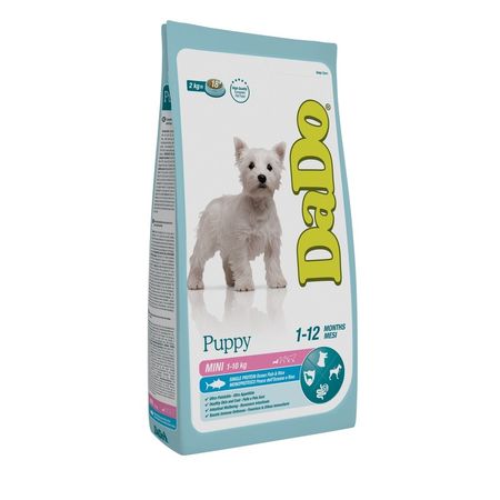 Dado Dog Puppy Mini Ocean Fish  &amp; Rice сухой монобелковый корм для щенков мелких пород, с рыбой и рисом - 2 кг