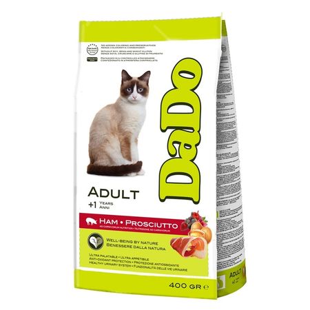 Dado Cat Adult Prosciutto/Ham сухой корм для кошек, с ветчиной прошутто - 400 г