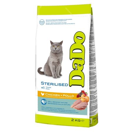 Dado Cat Sterilised Chicken сухой корм для стерилизованных кошек, с курицей - 2 кг