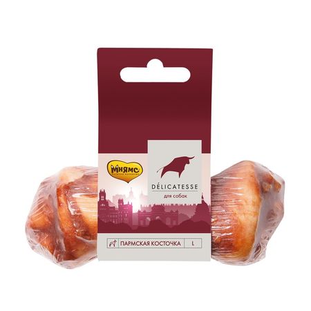Мнямс Деликатес quotПармская косточка quot лакомство для собак размер L 45 г 294₽