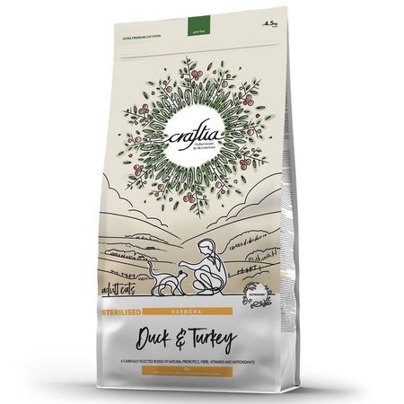 Craftia Harmona Adult Cat Sterilised сухой корм для стерилизованных кошек с уткой и индейкой - 45 кг 4115₽