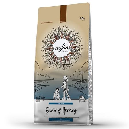 Craftia Natura Adult Dog Medium Large Breed сухой корм для собак средних и крупных пород с лососем и сельдью - 7 кг 8632₽