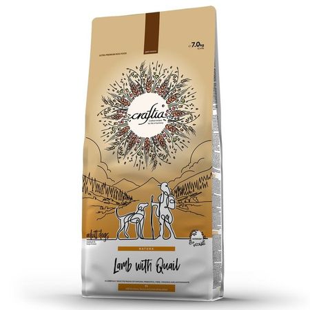 Craftia Natura Adult Dog Medium Large Breed сухой корм для собак средних и крупных пород с ягненком и перепелкой - 7 кг 6900₽
