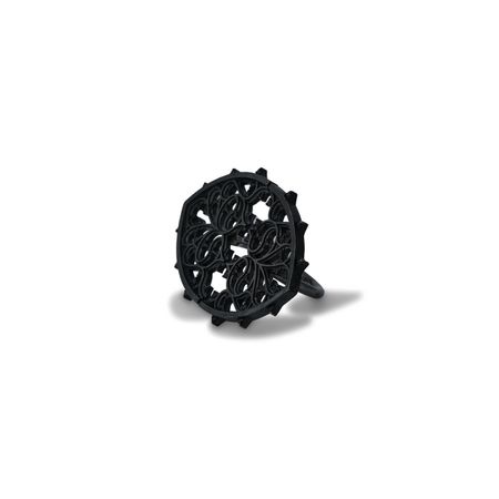 HURUDGANNA Кольцо из черненого серебра «Кудрявая Готика»