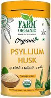 Farm Organic Psyllium Husk Powder 100gm, Gluten Free, NonGM, Vegan, Halal