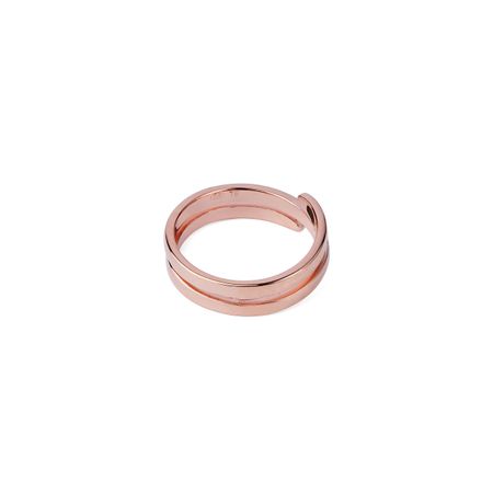 SKYE Кольцо-спираль из серебра, покрытое розовым золотом