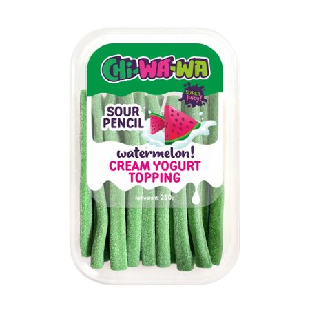 Жевательный мармелад Chi-wa-wa со вкусом кислого арбуза, 250 г