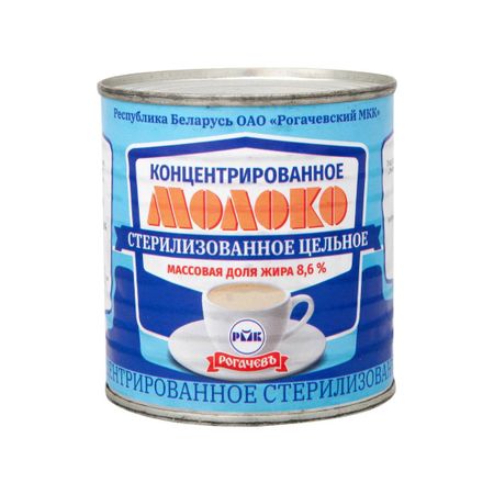Молоко Рогачевъ концентрированное стерилизованное 8,6% 300 г