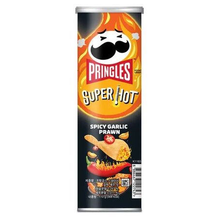 Чипсы Pringles Острый Чеснок и Креветки, 110 г