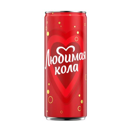 Вода газированная Любимая кола 0,33 л