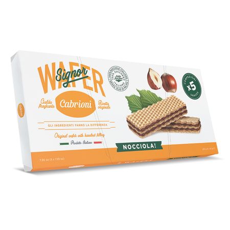 Вафли Cabrioni Signor Wafer фундук 5x45 г