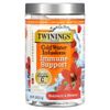 Twinings, Superblends, настои из холодной воды, поддержка иммунитета, малина и гибискус, без кофеина, 10 настоев со вкусом холодной воды, 25 г (0,88 унции)