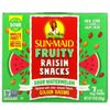 Sun-Maid, Fruity Raisin Snacks, кислый арбуз, 7 пакетиков по 20 г (0,7 унции)