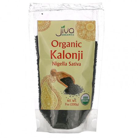 Jiva Organics, Органический калонджи, чернушка сатива, 200 г (7 унций)
