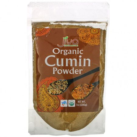 Jiva Organics, Порошок из органического тмина, 200 г (7 унций)