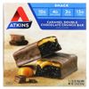 Atkins, Snack, хрустящий батончик для перекуса, карамель и двойной шоколад, 5 штук по 44 г (1,55 унции)