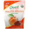 Mariani Dried Fruit, Органические сушеные на солнце - несульфидные, абрикосы малатья, 142 г (5 унций)