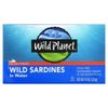 Wild Planet, Сардины, выловленные в диких условиях, в воде, Без добавления соли, 4,4 унц. (125 г)