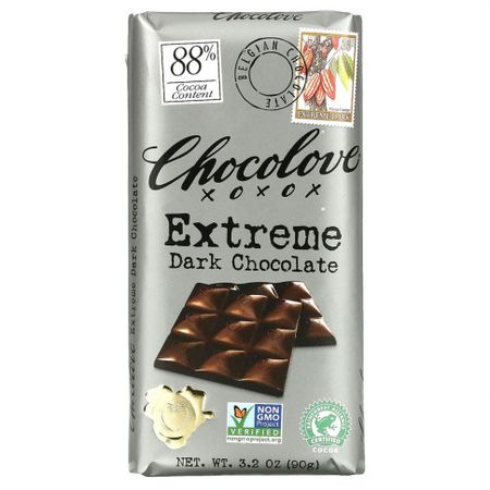 Chocolove, горький шоколад, 88% какао, 90 г (3,2 унции)